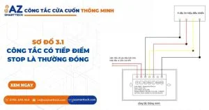 Hướng dẫn lắp đặt công tắc cửa cuốn thông minh Azsmarttech 5 Các bước lắp đặt bộ điều khiển cửa cuốn