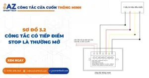 Hướng dẫn lắp đặt công tắc cửa cuốn thông minh Azsmarttech 6 Các bước lắp đặt công tắc điều khiển cửa cuốn