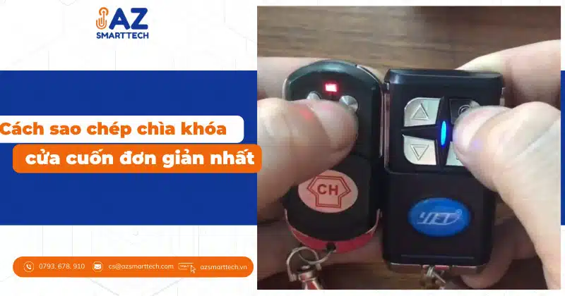 Hướng dẫn sao chép chìa khóa cửa cuốn đơn giản nhất 