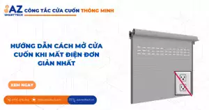 Hướng dẫn cách đóng mở cửa cuốn khi mất điện đơn giản