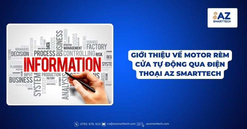 Motor rèm cửa thông minh điều khiển qua điện thoại 12 Giới thiệu về motor rèm cửa tự động qua điện thoại AZ Smarttech