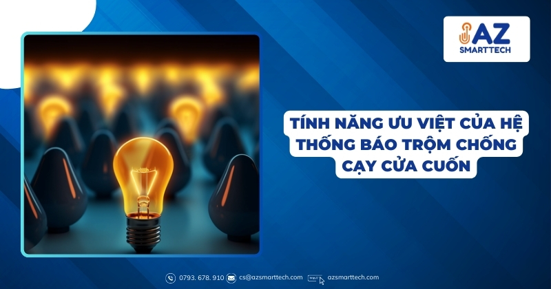 Tính năng ưu việt của hệ thống báo trộm chống cạy cửa cuốn