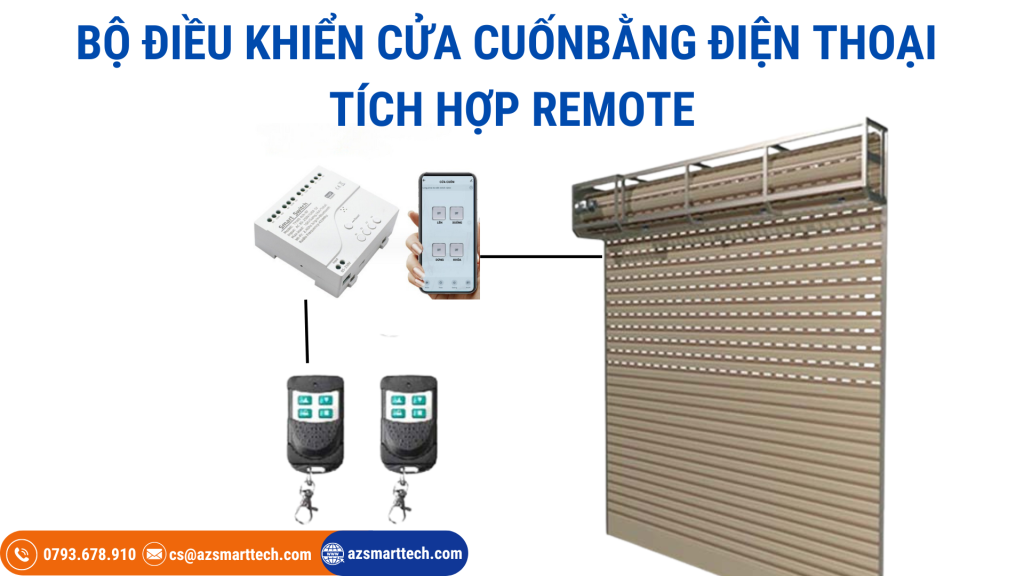 BỘ ĐIỀU KHIỂN CỬA CUỐN TÍCH HỢP REMOTE