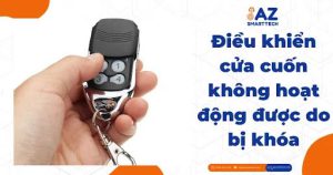 Điều khiển cửa cuốn không hoạt động được do bị khóa