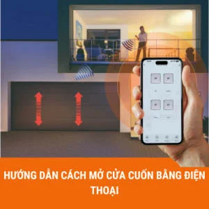 Hướng dẫn cách mở cửa cuốn bằng điện thoại