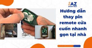 Hướng dẫn thay pin remote cửa cuốn tại nhà