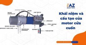 Khái niệm và cấu tạo của motor cửa cuốn 