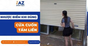 Nhược điểm khi dùng cửa cuốn tấm liền