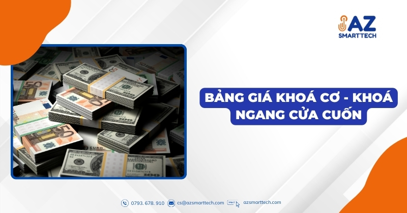 Bảng giá khoá cơ - khoá ngang cửa cuốn
