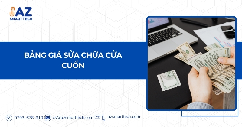 Bảng giá sửa chữa  cửa cuốn