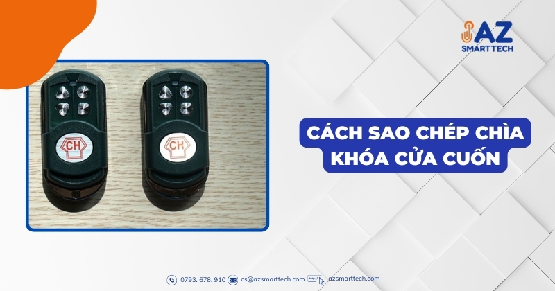 Cách sao chép chìa khóa cửa cuốn