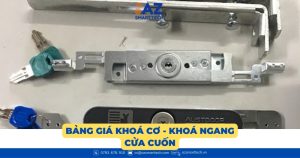 Cách lắp thêm khóa cho cửa cuốn chống trộm