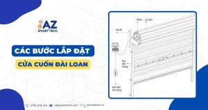 Các bước lắp đặt cửa cuốn Đài Loan