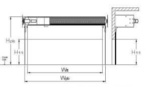 Các kích thước tiêu chuẩn của cửa cuốn khe thoáng