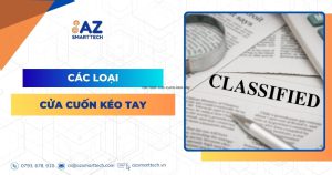 Các loại cửa cuốn kéo tay