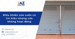 Điều khiển cửa cuốn vẫn có tín hiệu nhưng cửa hoàn toàn không hoạt động