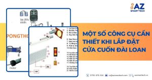 Một số công cụ cần thiết khi lắp đặt cửa cuốn Đài Loan