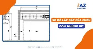 Sơ đồ lắp đặt cửa cuốn gồm những gì?