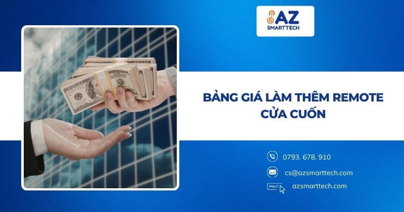 Bảng giá làm thêm remote cửa cuốn