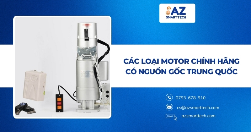Các loại motor cửa cuốn có nguồn gốc Trung Quốc