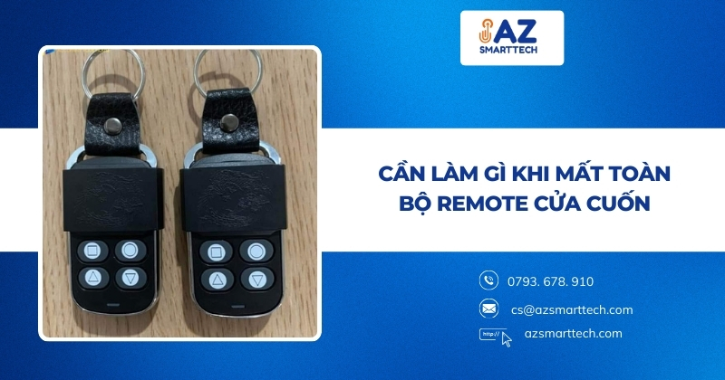 Cần làm gì khi mất toàn bộ remote cửa cuốn