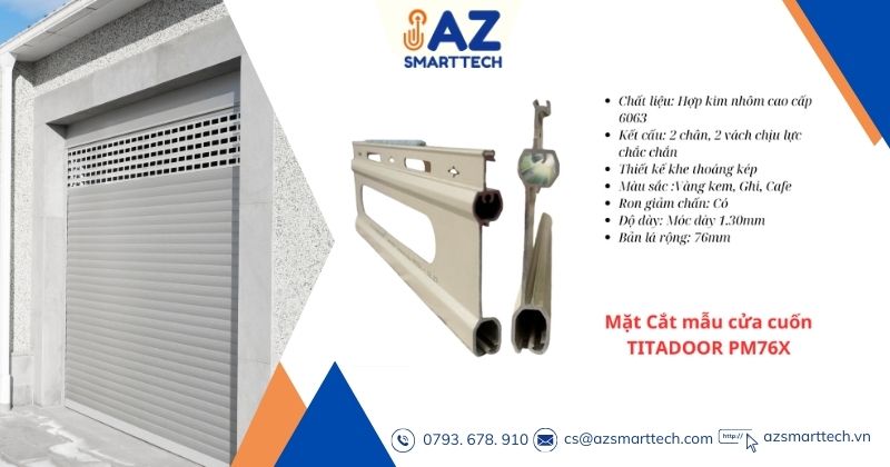 Cửa Cuốn Đức Siêu Thoáng Titadoor PM76x