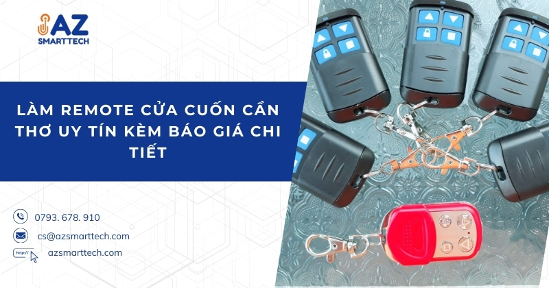 Làm remote cửa cuốn cần thơ uy tín kèm báo giá chi tiết