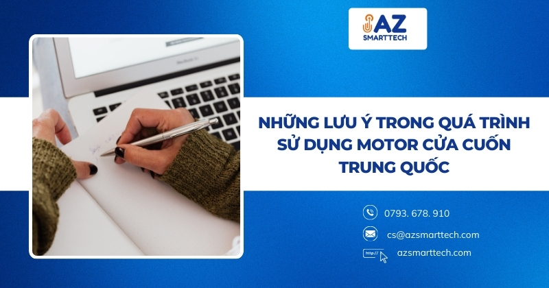 Những lưu ý trong quá trình sử dụng motor cửa cuốn Trung Quốc