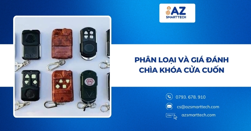 Phân loại và giá đánh chìa khóa cửa cuốn