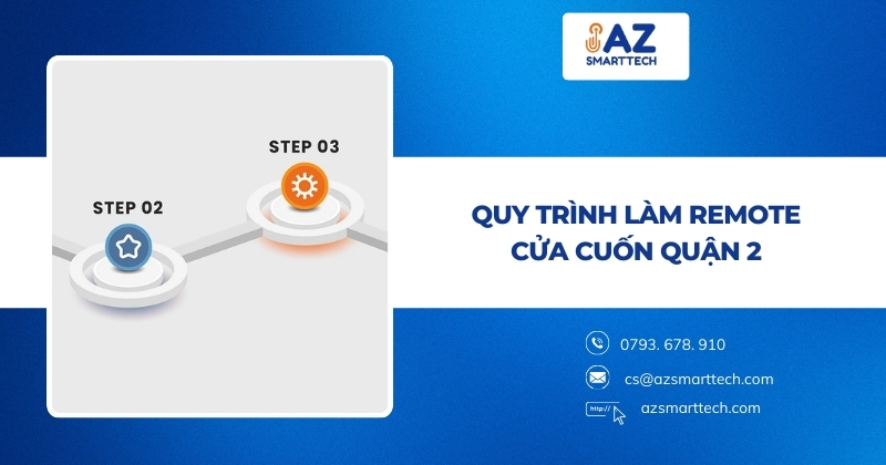 Quy trình làm remote cửa cuốn quận 2