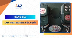 Bảng giá làm thêm remote cửa cuốn