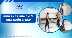 Biện pháp sửa chữa cửa cuốn bị sập