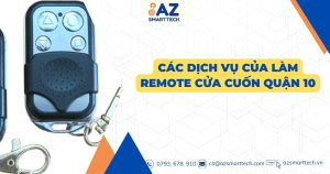 Các dịch vụ của làm remote cửa cuốn Quận 10