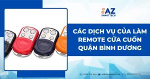 Các dịch vụ của làm remote cửa cuốn quận Bình Dương