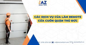 Các dịch vụ của làm remote cửa cuốn quận Thủ Đức