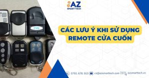 Các lưu ý khi sử dụng remote cửa cuốn