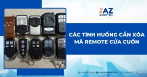 Các tình huống cần xóa mã remote cửa cuốn