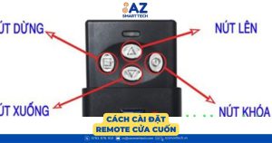 Cách cài đặt remote cửa cuốn