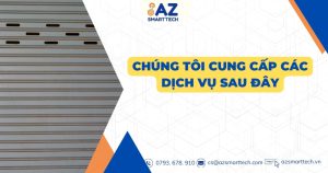 Chúng tôi cung cấp các dịch vụ sau đây