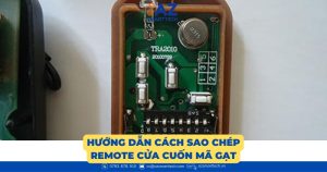 Hướng dẫn cách sao chép remote cửa cuốn mã gạt