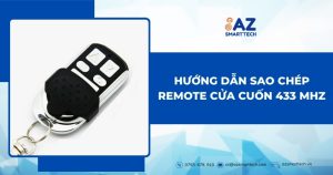 Hướng dẫn sao chép remote cửa cuốn 433Mhz