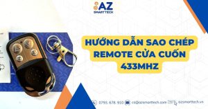 Hướng dẫn sao chép remote cửa cuốn 433Mhz