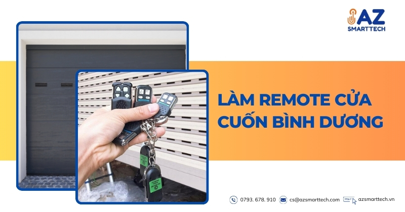 Làm remote cửa cuốn Bình Dương