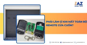 Phải làm gì khi mất toàn bộ remote cửa cuốn?