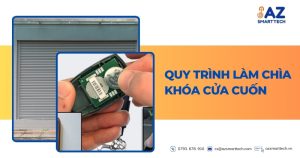 Quy trình làm chìa khóa cửa cuốn