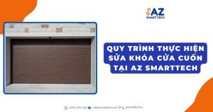 Quy trình thực hiện sửa khóa cửa cuốn tại AZ Smarttech