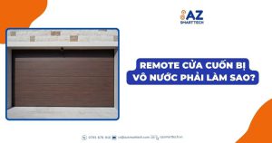 Remote cửa cuốn bị vô nước nước phải làm sao?