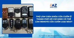 Thợ làm chìa khóa cửa cuốn ở Thành phố Hồ Chí Minh có thể làm remote cửa cuốn loại nào?