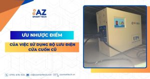 Ưu nhược điểm của việc sử dụng bộ lưu điện cửa cuốn cũ