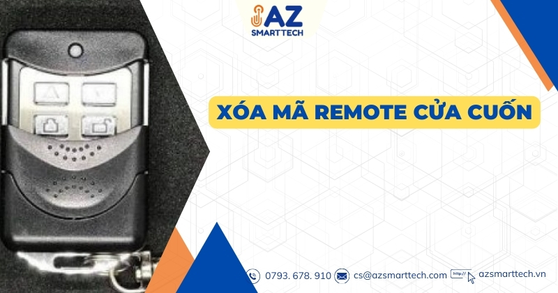 Xóa mã remote cửa cuốn